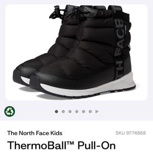 North face pull on kids boots